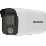 Camera supraveghere IP exterior Hikvision ColorVue DS-2CD2047G2-L2C, 4MP, 2.8 mm, lumina alba 40m, slot card, PoE, HikVision