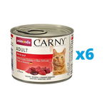 ANIMONDA Carny Adult Conserve pentru pisici, cu vita 6 x 200 g, ANIMONDA