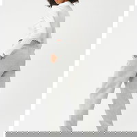 KOTON, Pantaloni sport uni cu talie inalta, Maro taupe deschis, XL KOTON, Pantaloni sport uni cu talie inalta, Maro taupe deschis, XL