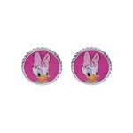 Cercei Disney cu poza color Daisy Duck - Argint 925, Disney