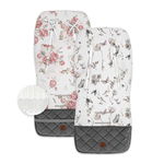 Insert husa bumbac respirabila carucior sport cu 2 fete, peony dreamland, BabySteps