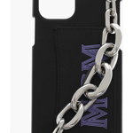 MCM Cover For Iphone 12/12 Pro With Chain Embellishment Black, MCM