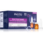 Phyto Phytocyane Anti-Hair Loss Treatment For Women Tratament împotriva căderii părului pentru femei 12x5 ml, Phyto