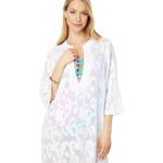 Imbracaminte Femei Lilly Pulitzer Zelma Cover-Up Resort White Poly Crepe Swirl Clip, Lilly Pulitzer