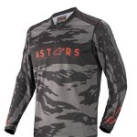 Tricou ALPINESTARS MX RACER TACTICAL culoare negru camo fluorescent gri rosu marime L