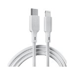 Cablu USB-C Lightning Benks M13 Power Delivery MFI 1.8m Alb