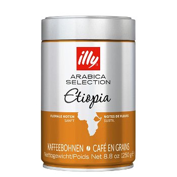 Cafea boabe Illy Arabica Selection Etiopia, 250 g Cafea boabe Illy Arabica Selection Etiopia, 250 g