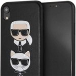Husa de protectie telefon pentru IPhone XR Karl Lagerfeld, negru, poliuretan, 6,1 inchi