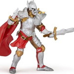 Figurina - Cavaler Cu Masca De Fier, Argintiu, 12 cm, Papo