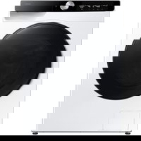 Masina de spalat rufe cu uscator Samsung WD90DG6B85BKU4, Spalare 9 kg, Uscare 6 kg, 1400 RPM, Clasa D, AI Wash, Auto Dispense, AI Ecobubble, AI Control, Super speed 39 min, WiFi, Alb