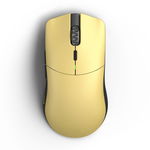 Mouse gaming Glorious Model O Pro Wireless - Golden Panda - Forge, Ultrausor 55g, Galben mat