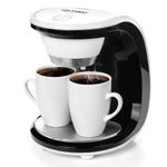 Cafetiera First Austria FA-5453-2, 450W, 2 cesti, Filtru detasabil, Alb, First Austria