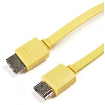 Cablu video Serioux HDMI Male - HDMI Male, v1.4, 1.5m, plat, galben