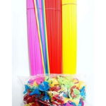 bete tip suport cu rozete colorate, pentru baloane, 43 Cm , Engros, 