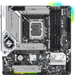 Placa de baza ASRock B760M Steel Legend Wifi, Intel B760, Socket 1700, mATX