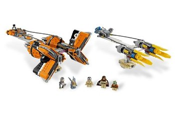 Set de constructie, LEGO, Star Wars Anakin & Sebulb Racers, 810 piese, 9-14 ani, Multicolor