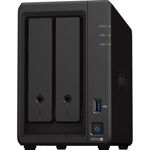 NAS Synology DS723+ AMD Ryzen R1600 2.6GHz, 2-Bay SATA, 2GB DDR4, 2 x M.2 NVMe, 2 x RJ-45 1GbE, 1 x USB3.2