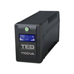 UPS 1100VA/600W LCD Line Interactive AVR 4 schuko USB Management TED Electric TED001573, TED Electric