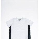 Armani EMPORIO T-shirt with Contrasting Side Bands Culoarea WHITE