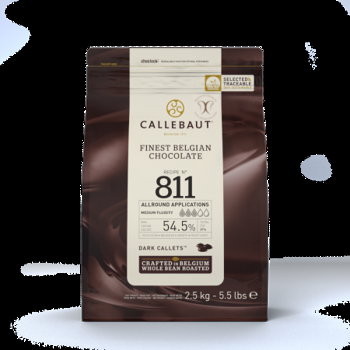 Ciocolata Neagra 54.5% Recipe 811, 2.5 kg, Callebaut