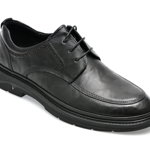 Pantofi OTTER negri, E620005, din piele naturala, Otter