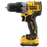 Masina de gaurit/insurubat Dewalt DCD706D2-QW, 12V, 2Ah, 1500 RPM (Negru/Galben), DeWALT