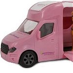 Transportor de cai roz Hipo Car cu sunet 20cm, Hipo
