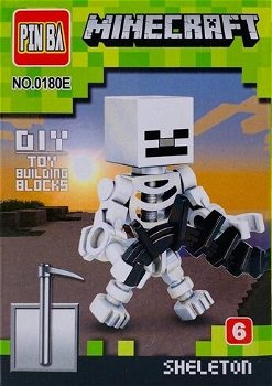 Mini Figurina, de Tip Lego, Minecraft, SKELETON
