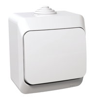 Intrerupator cap scara, IP44, alb, Schneider Cedar
