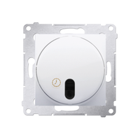 Intrerupator cu releu si temporizare, domeniu de reglare 30 sec -99min necesita instalatie 3 fire, alb, Simon