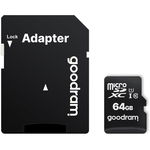 M1AA, Micro SDXC, 64GB, Clasa 10, UHS-I U1 + Adaptor, GOODRAM