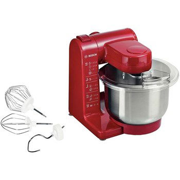 Robot de bucatarie Bosch MUM 9B34S27, 1500 W, senzor SmartDough, 3D PlanetaryMixing, bol inox, 5.5 l, Argintiu