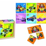 Mickey si pilotii de curse Puzzle in cutie 6 poze, Nova Line M.D.M.