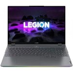 Laptop Gaming Lenovo Legion 7 16ACHg6 cu procesor AMD Ryzen™ 9 5900HX pana la 4.60 GHz, 16", WQXGA, IPS, 32GB, 2x 1TB SSD, NVIDIA GeForce RTX 3080 16GB, No OS, Storm Grey, 3y on-site, Premium Care