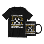 Set cadou personalizat pentru ingineri 330ml Inginer3004 cu tricou si cana