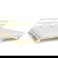 Cadru de pat din paleți, 140 x 200 cm, lemn masiv de pin