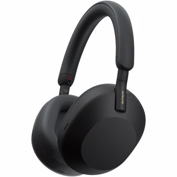Casti Over the Ear Sony WH-1000XM5B, Wireless, Bluetooth, Noise cancelling, Autonomie baterie 30 ore, Microfon, Negru