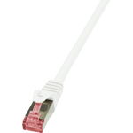 Cablu Patchcord LogiLink Cat.6 S/FTP PIMF PrimeLine 7,5m, alb, LogiLink