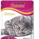 Super Benek Premium, Hrana umeda pentru pisici adulte, cu vita in sos, 24x100g, Super Benek