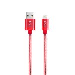 Cablu de date Goui, USB - tip Lightning, Metallic G-LC8PIN-02S, 1m, Gri