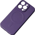 Hurtel Silikonowe magnetyczne etui iPhone 14 Pro Silicone Case Magsafe - fioletowe, Hurtel