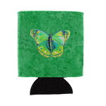 Caroline`s Treasures Butterfly verde pe verde poate sau sticla izolator de băuturi Hugger Multi Can Hugger, 