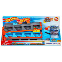 Jucărie pentru copii Mattel Hot Wheels - Autotransportator cu 3 masinute