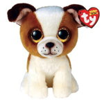 Jucarie Plush Hugo Dog brown and white 15 cm 36396, Meteor
