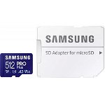 microSDXC PRO Plus MB-MD512SA/EU 512GB, Class 10, UHS-I U3, V30, A2 + Adaptor SD, Samsung