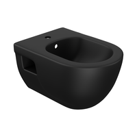 Bideu suspendat ceramica Celesta Brillo 53 x 35 5 cm negru mat fara margini, Celesta Bideu suspendat ceramica Celesta Brillo 53 x 35 5 cm negru mat fara margini, Celesta