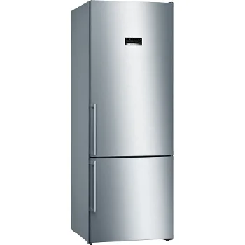 Combină frigorifică Bosch KGN56XIDP, NoFrost, 505 L, Super-răcire, Funcţie Eco, Display, Suport sticle, H 193 cm, Inox antiamprentă