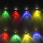 Ghirlanda luminoasa decorativa Well, 20 LED-uri multicolore cu jocuri de lumini cablu transparent
