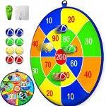 Joc de darts cu 8 bile pentru copii Lbsel, plastic/textil, multicolor, 33,5 cm