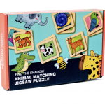 Joc de asociere Gaseste umbra animalelor - Animal Matching Jingsaw Puzzle, Krista